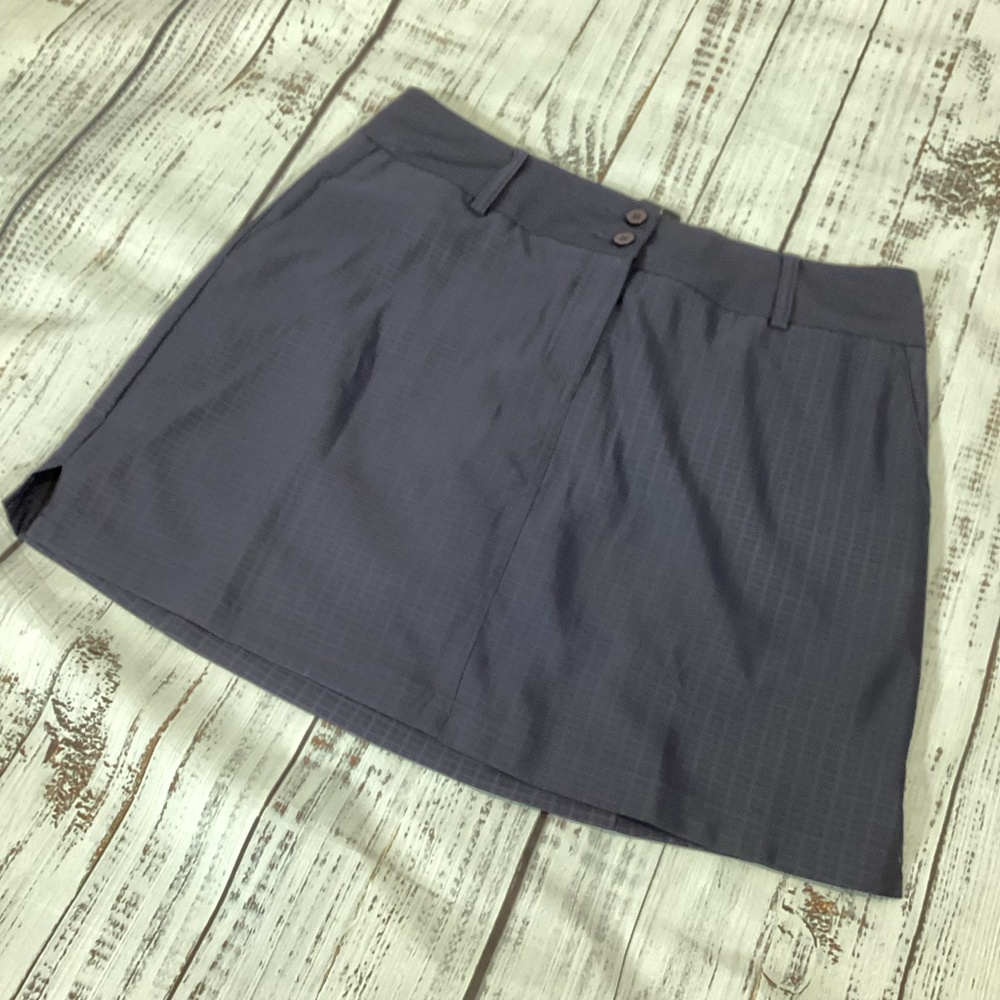 713.Adidas Blue Plaid Golf Skirt Size 10 NWT
